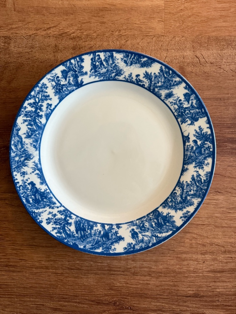 Waverly Country Life Blue Toile 10 Porcelain Dinner Plate